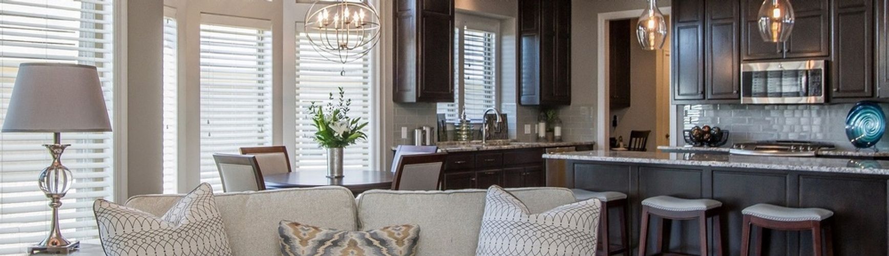 Table Lamp Beside Sofa Chair - Interior Decorator Kansas City by R Designs, LLC