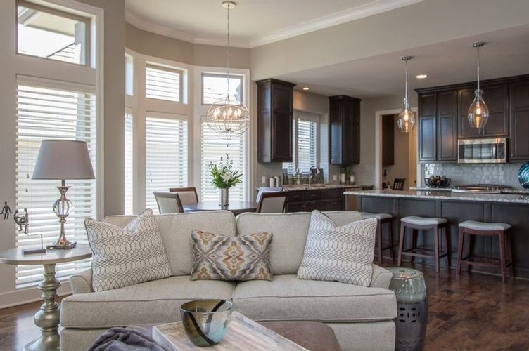 Modern Living Room Design Mission Reserve, KS by R Designs, LLC
